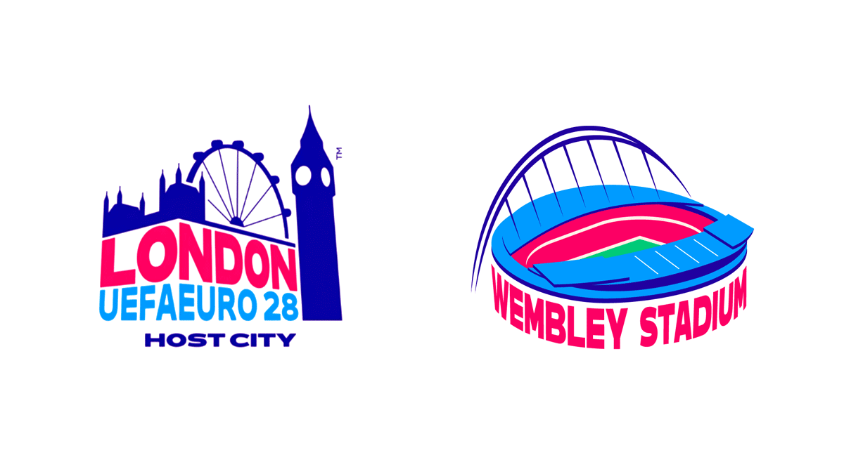 2028 年欧锦赛官方品牌形象正式亮相 © 球衫堂 kitstown