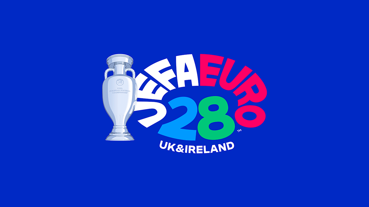2028 年欧锦赛官方品牌形象正式亮相 © 球衫堂 kitstown