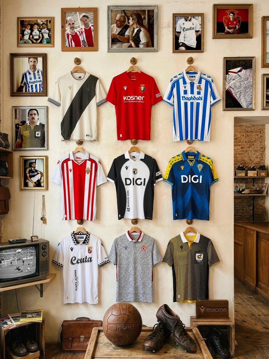 Macron × 西甲联赛 2025-26 赛季“复古比赛日”球衣 © 球衫堂 kitstown Macron × 西甲联赛 2025-26 赛季“复古比赛日”球衣 © 球衫堂 kitstown